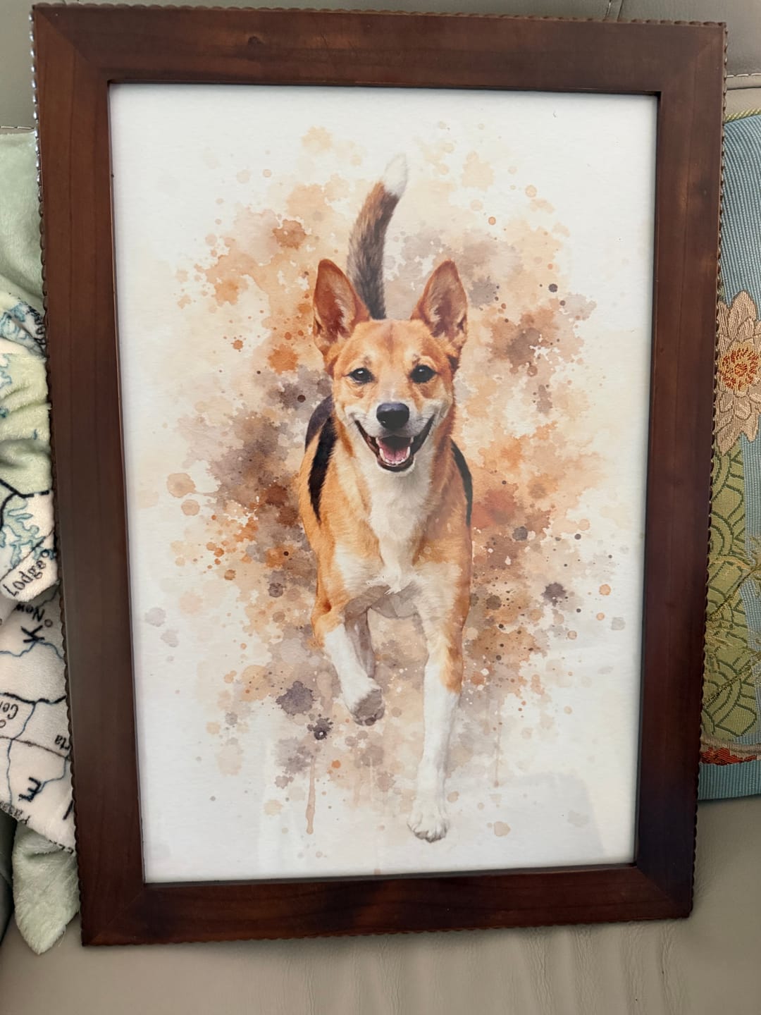 Customer photo review of Watercolor - Personalized Poster