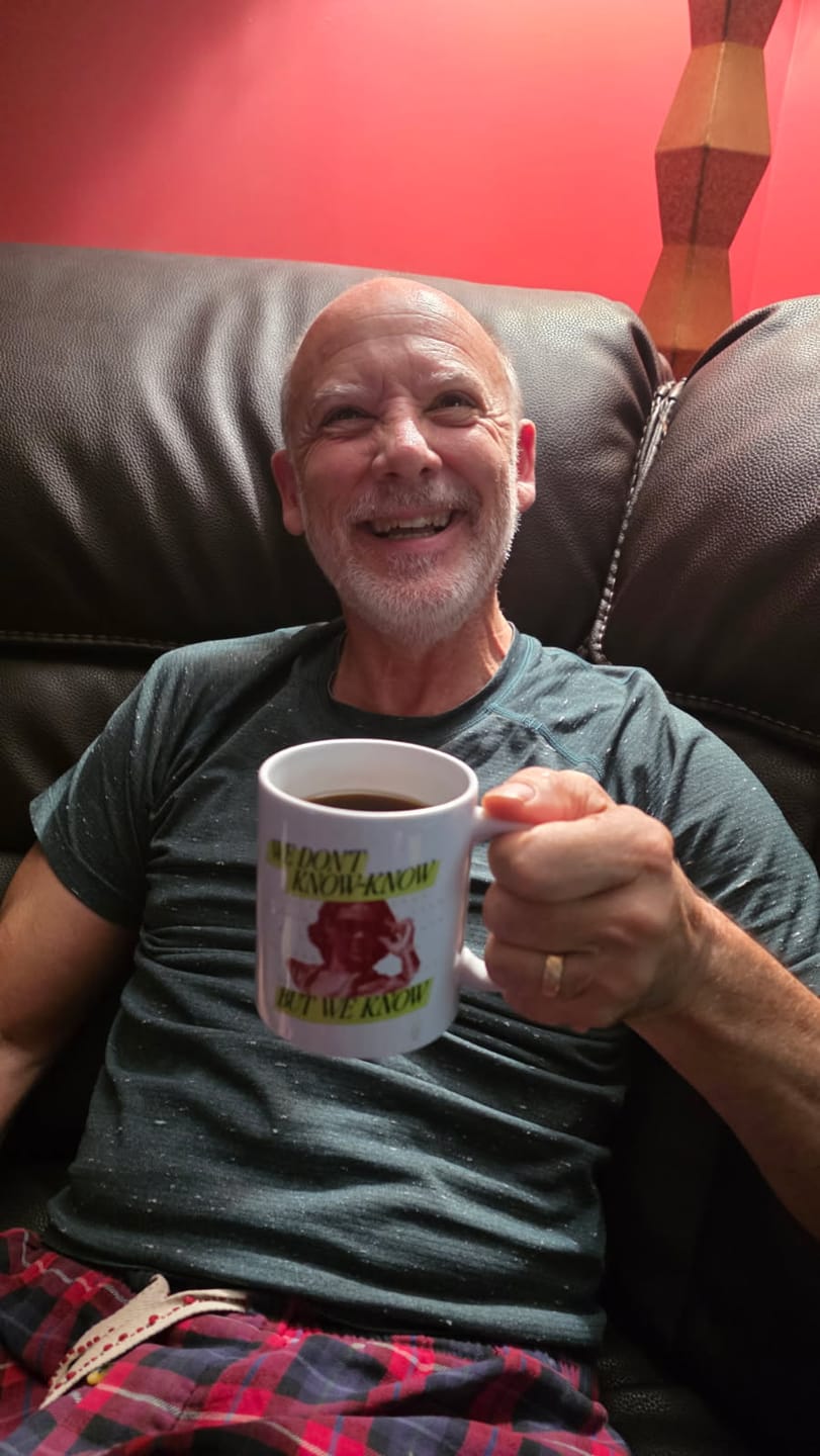 Customer photo review of We Know Neon Mug