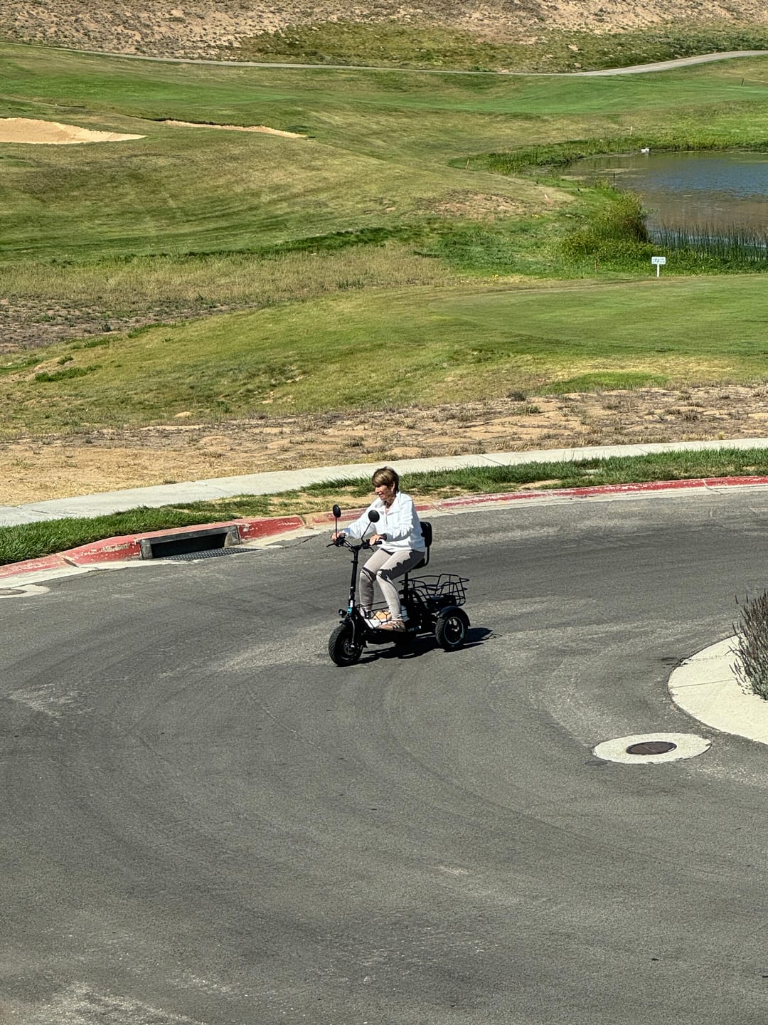 Customer photo review of Gyroor C5 Electric Trike – 1000W Peak, 30-Mile Range & Dual Baskets