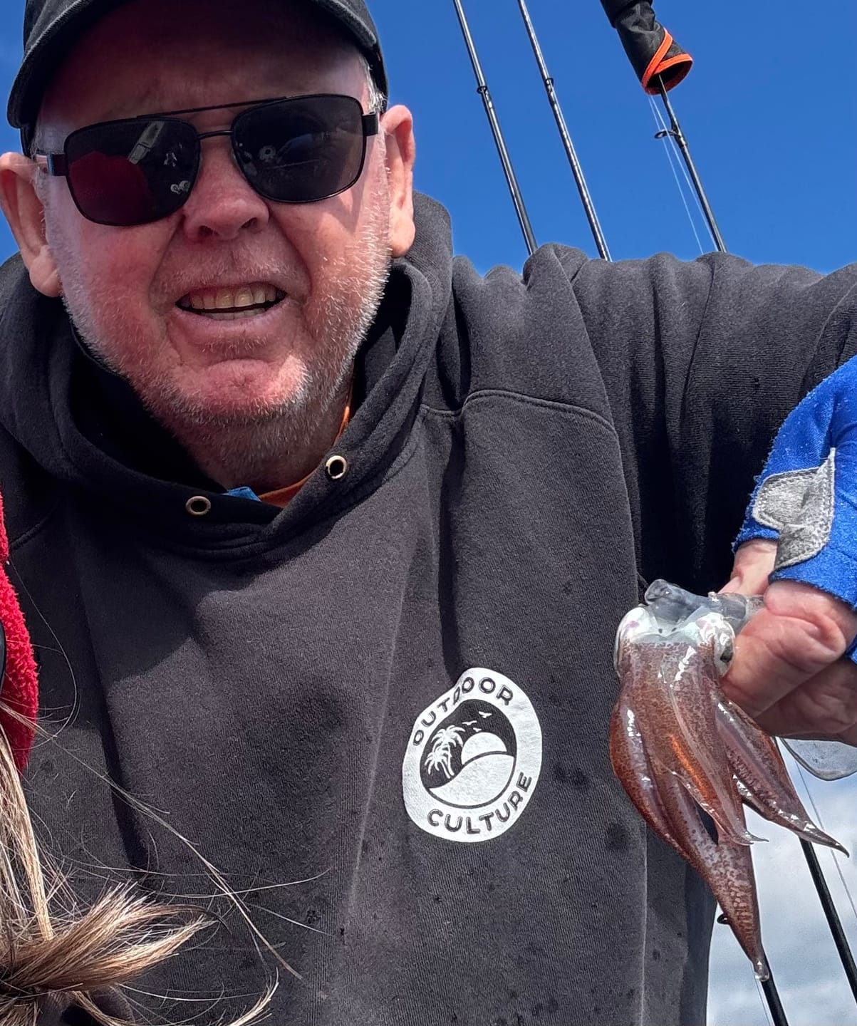 Customer photo review of Nightshade Black Unicorn Squid Jig