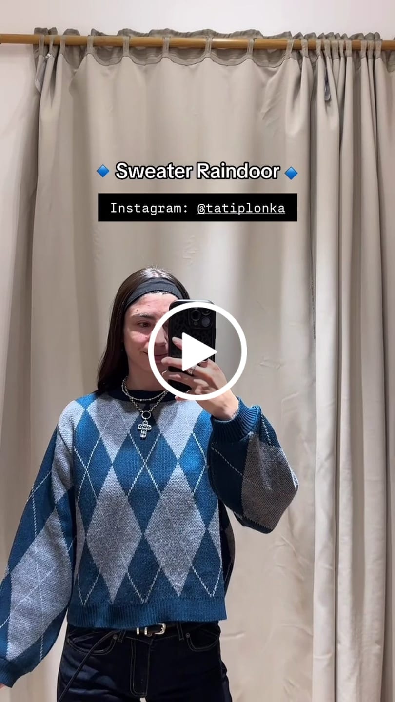 Customer video review of Sweater Rombos Grey