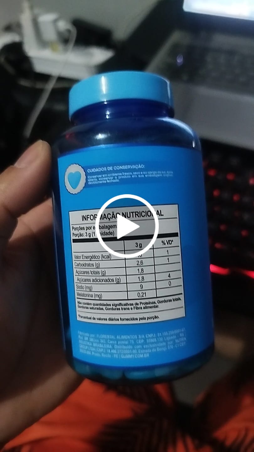Customer video review of Gummy Night Melatonina® - Framboesa  90 g