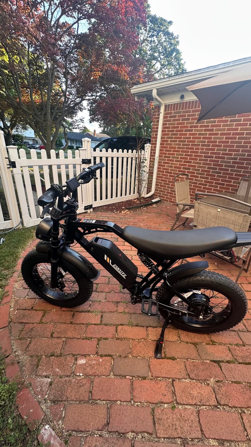 Customer photo review of Eskute® V200 20*4.0" Dirt Electric Bike for Kids&Teens