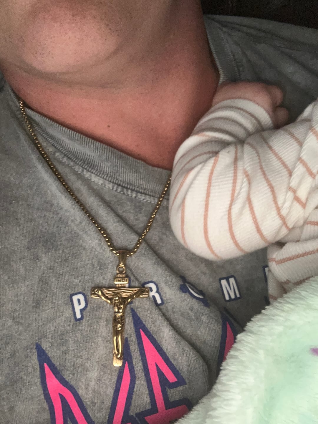 Customer photo review of FREE Today: Christ Jewelry Crucifix Pendant Charm Necklace