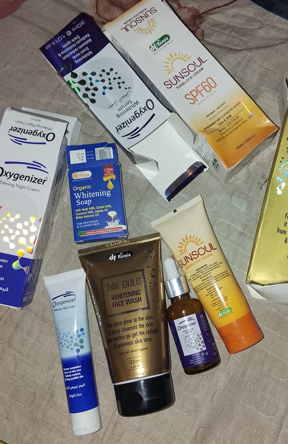 Customer photo review of Special Whitening Bundle for Dull Skin