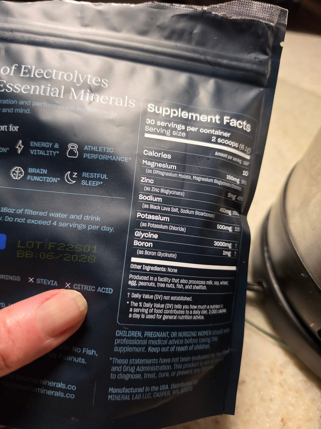 Customer photo review of Essential Mineral Mix