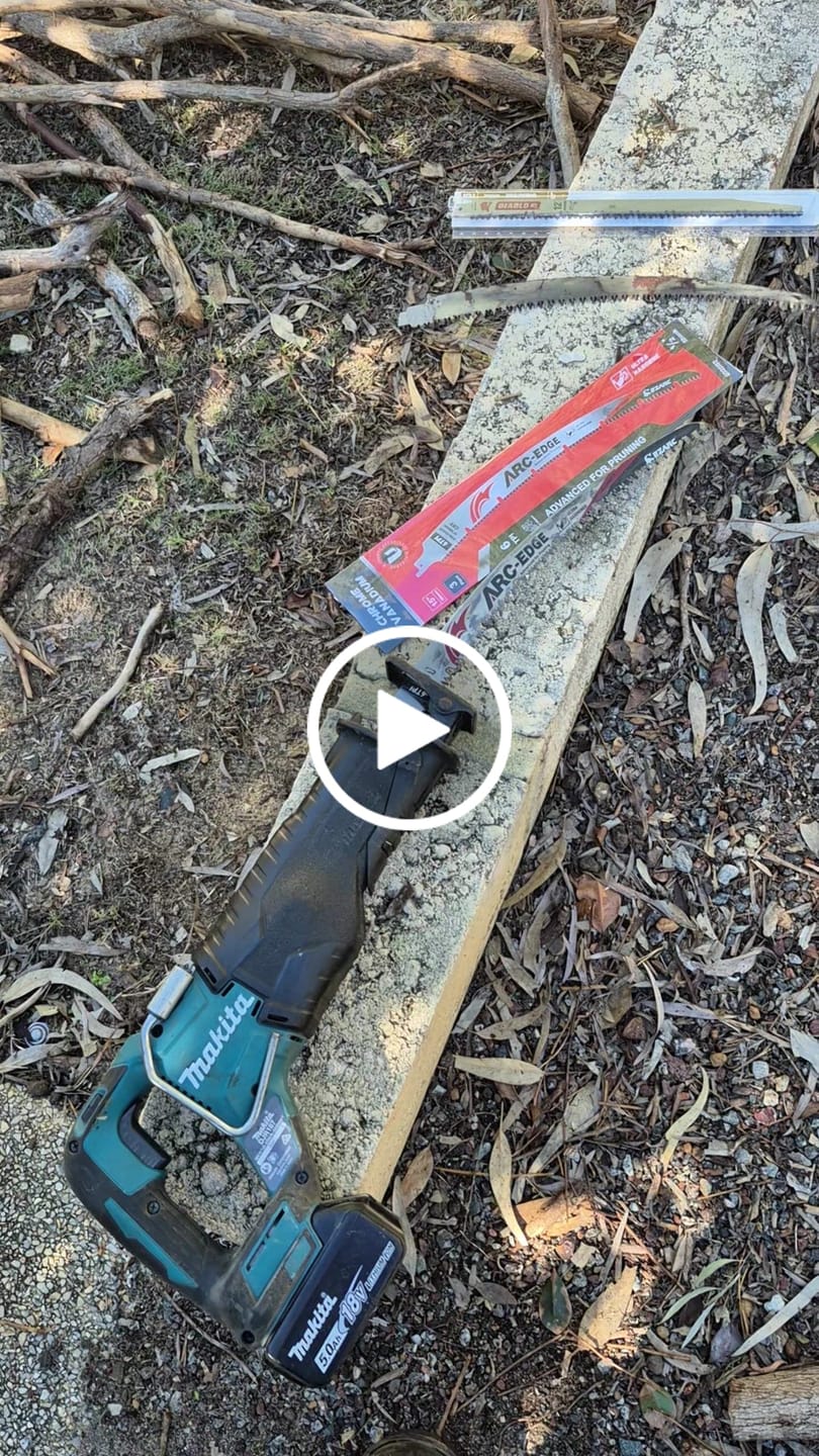 Customer video review of Tree Trimming/Wood Cutting – ProCut U-Groove Arc Edge Pruning Reciprocating Saw Blade
