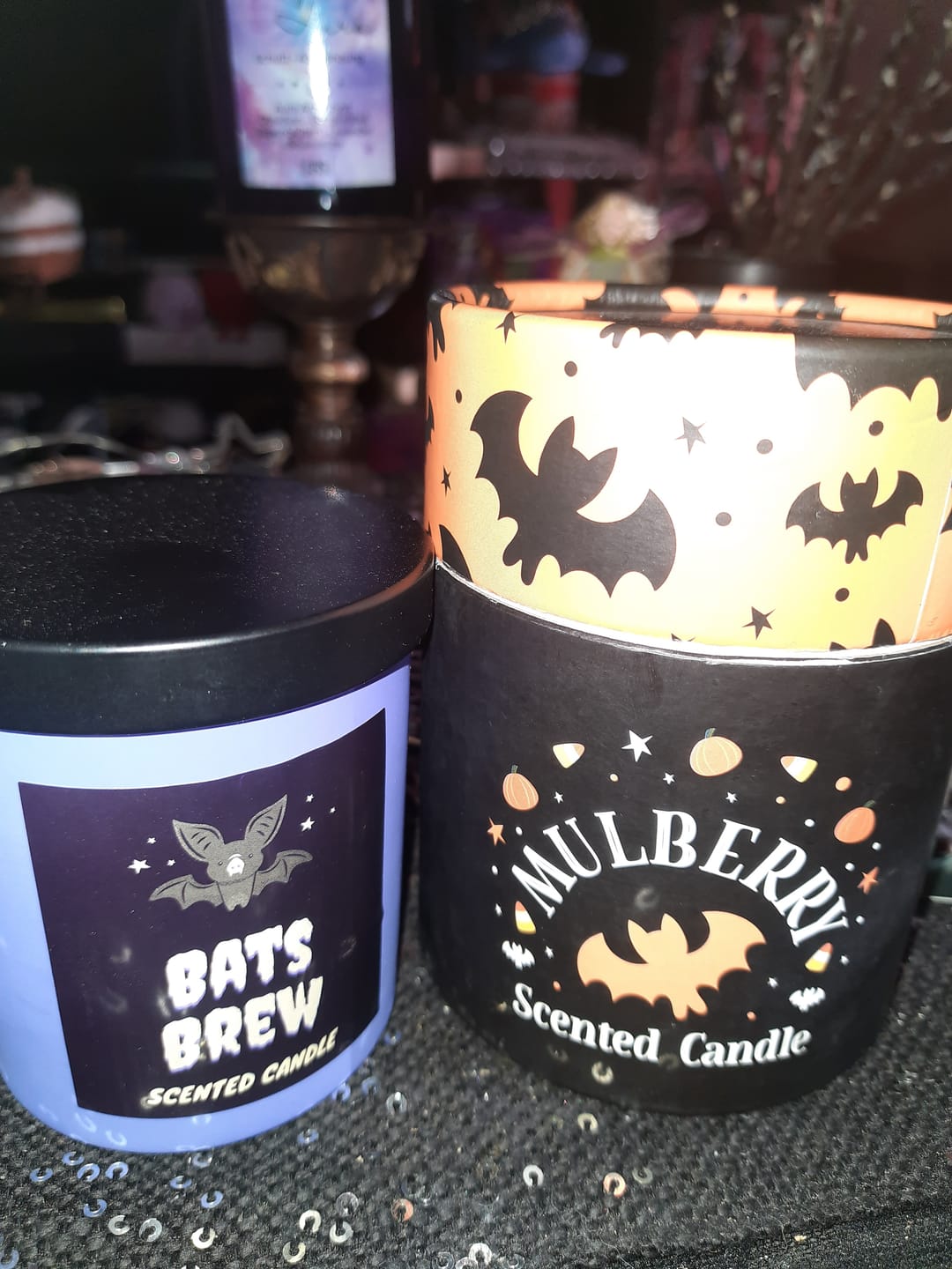 Customer photo review of Fledermaus-Duftkerzen im 2er-Set – Maulbeere, Nelke und Tabak