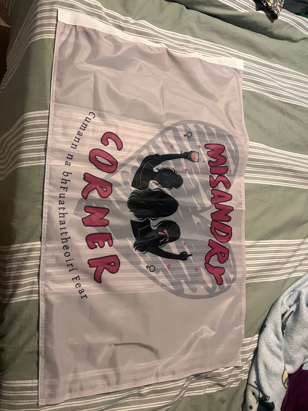 Customer photo review of Personalised Standard Flag