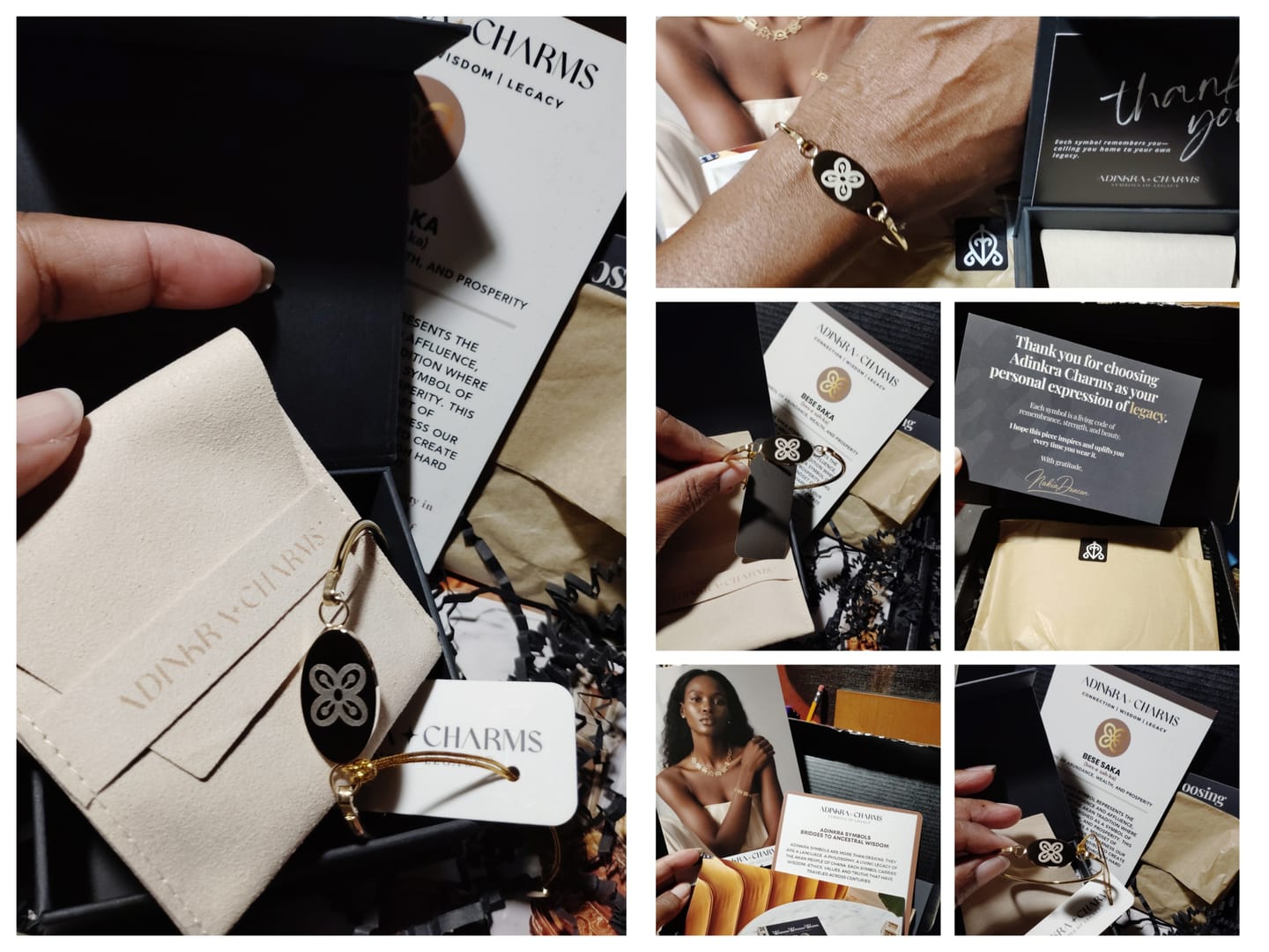 Customer photo review of Symbols of Legacy Bangle — Bese Saka
