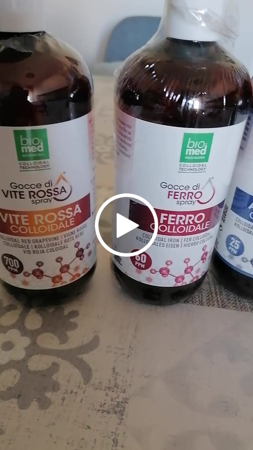 Customer video review of Ferro colloidale spray sublinguale 60 ppm - 500 ml