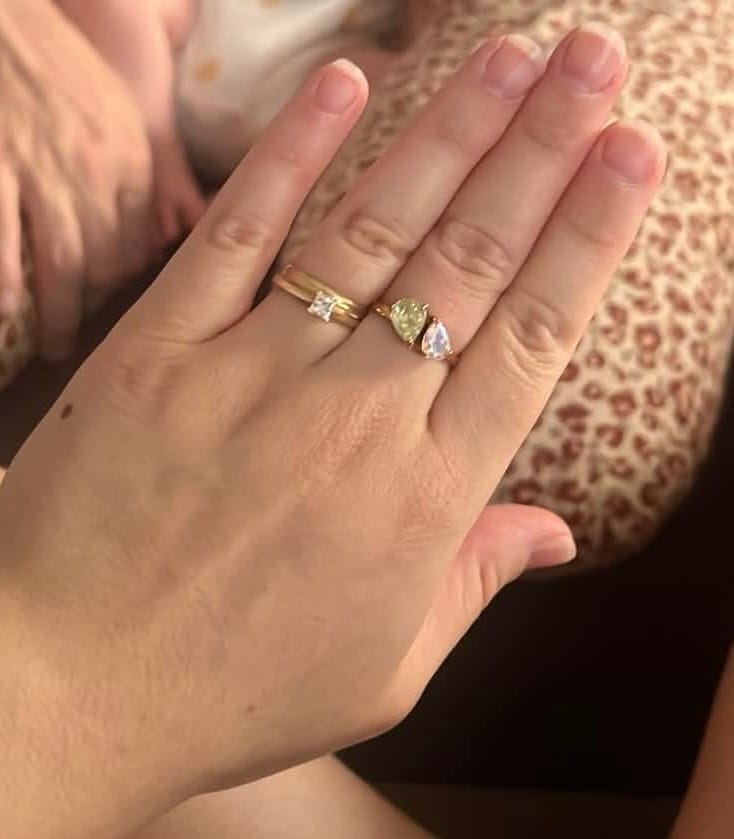 Customer photo review of Céleste Birthstone Ring