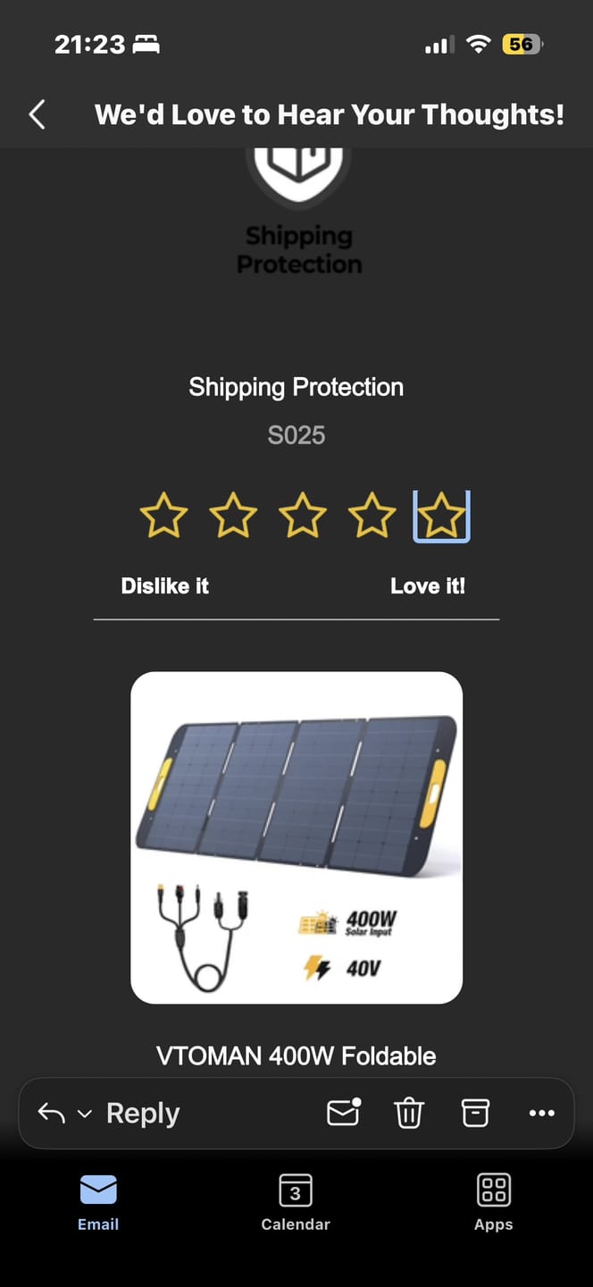 Customer photo review of VTOMAN 400W Foldable Portable Solar Panel