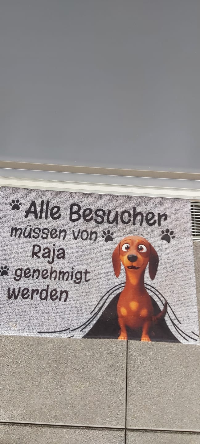 Customer photo review of Personalisierte Fußmatte - Besuch genehmigt