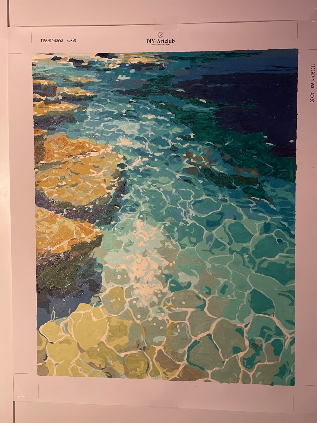 Customer photo review of Transparent waters | Paint by Number