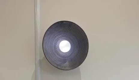 Customer photo review of LED Round Wall Sconce Vintage Resin Look 1-Light Fixture