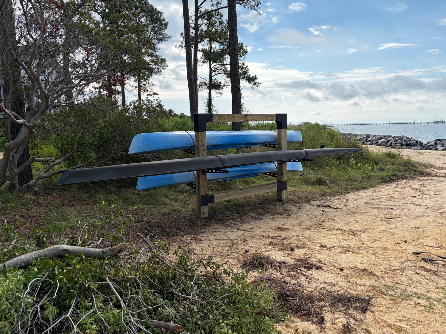 Customer photo review of Wall Mounted Watersport Rack
