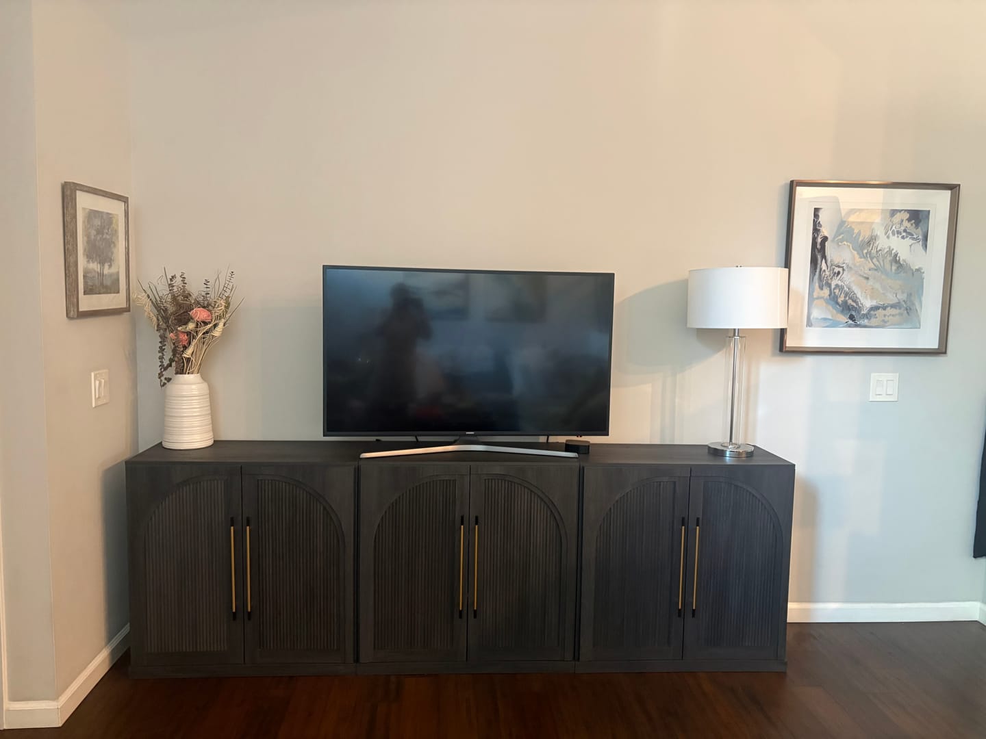 Customer photo review of Jagger Modular Wood Arc-Door Sideboards (3-Piece)