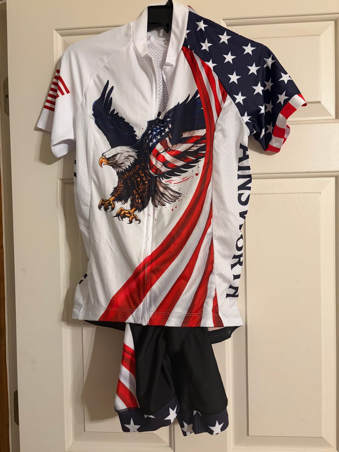 Customer photo review of Women’s Personalized American Pride 250th Anniversary Cycling Jersey & Kit