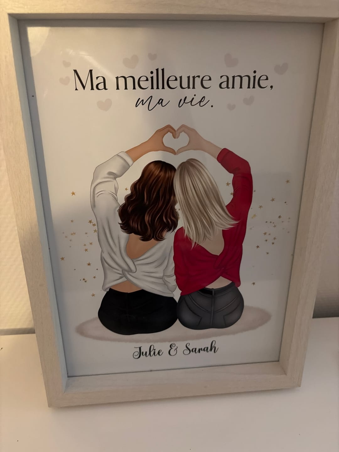 Customer photo review of Affiche Personnalisée - Meilleures Amies