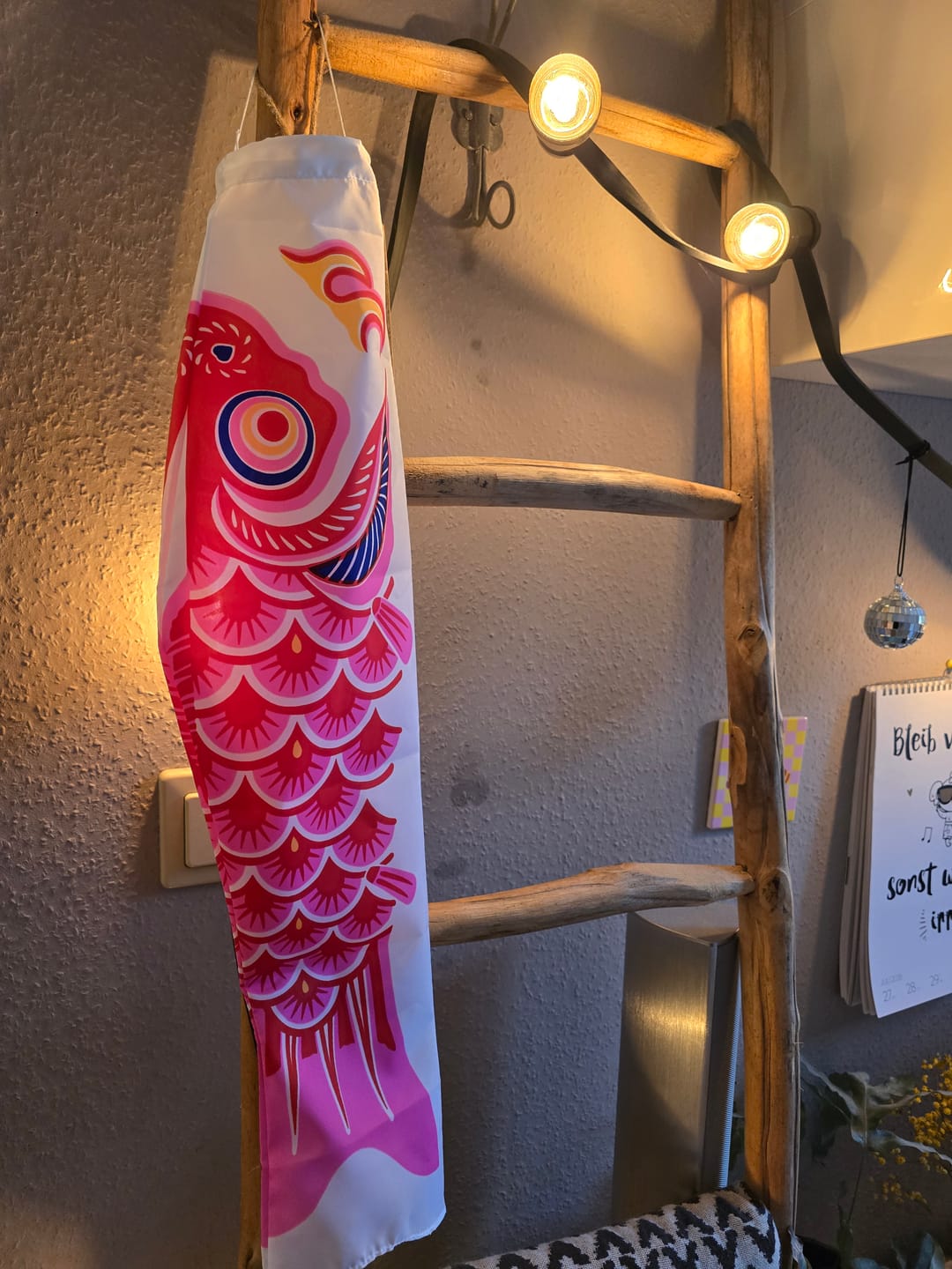 Customer photo review of Traditionelles Japanisches Koinobori Rosa - 60 cm