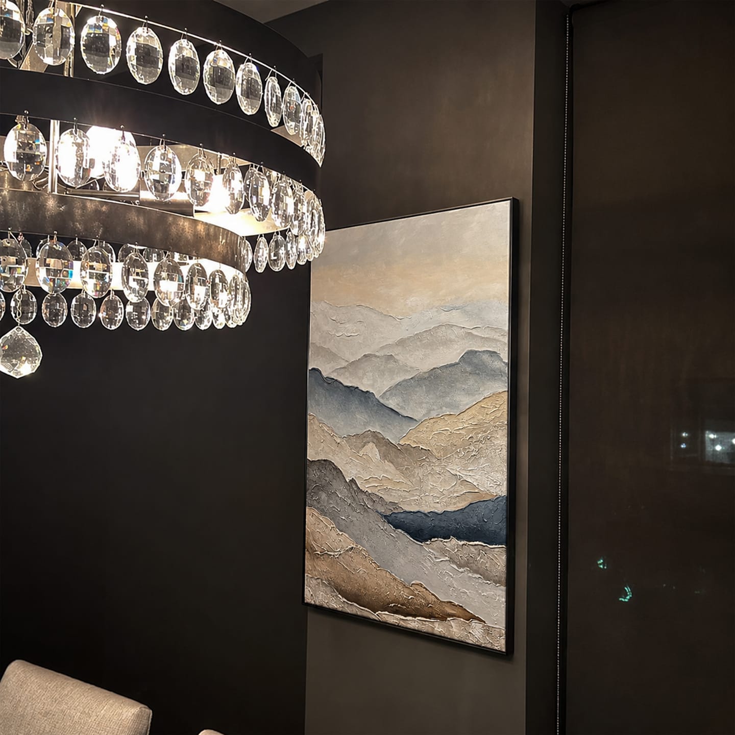 Customer photo review of Minimalist Mountain Texture Canvas # MM409