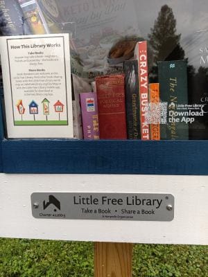 Customer photo review of Little Free Library Official Charter Sign
