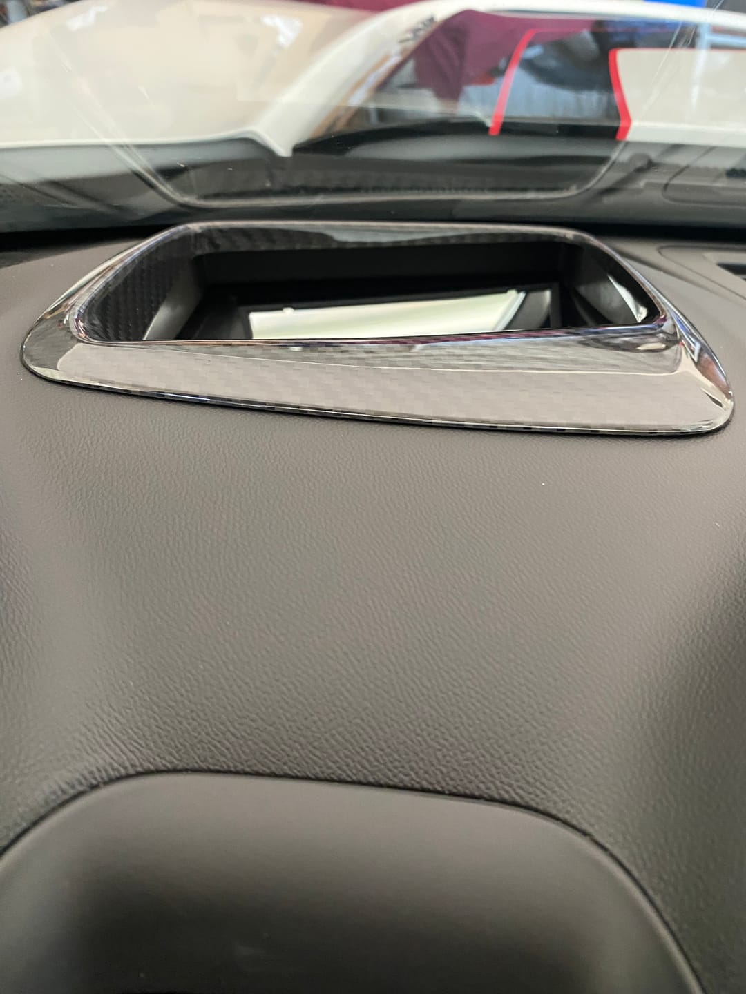 Customer photo review of 2016-2024 Camaro Real Carbon Fiber Heads Up Display HUD Trim Cover
