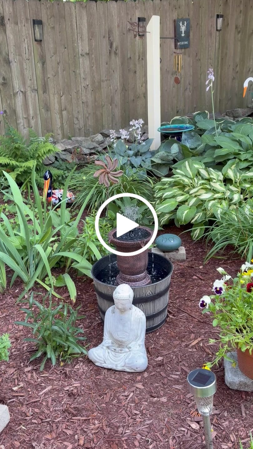 Customer video review of Bernini Rustic Whiskey Barrel Fountain