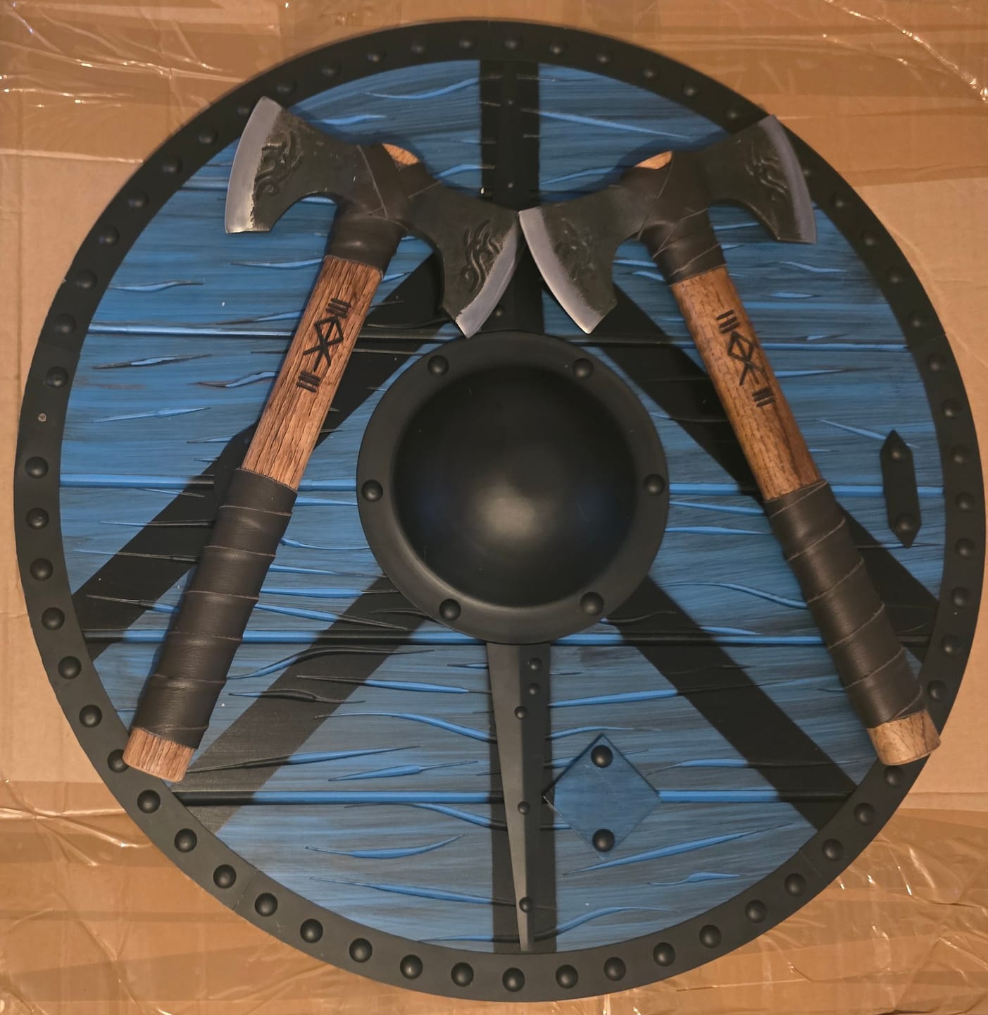 Customer photo review of Runefire Double Bit Axe