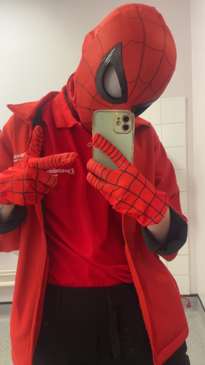 Customer photo review of [NEW] Spidey Gear™ Amazing Spidey Mask