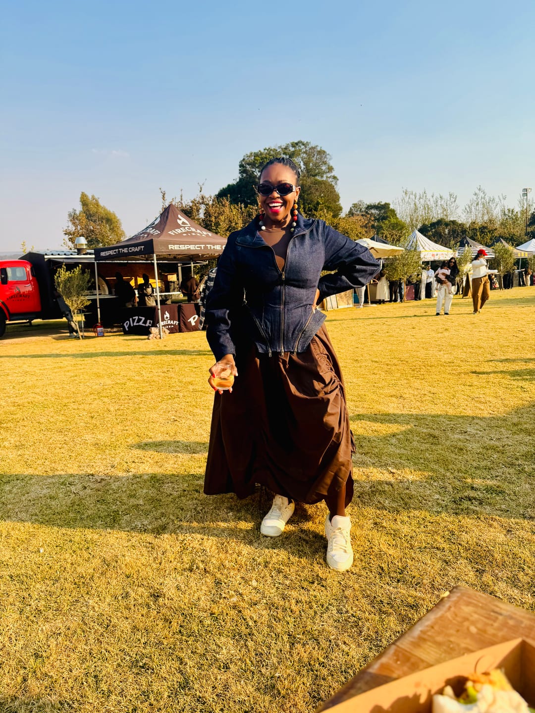 Customer photo review of Alexa Jacket - Dark Indigo Denim