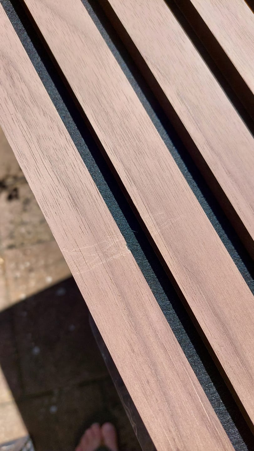 Customer photo review of Akoestisch paneel - Walnoot - 5 stuks Pakketkorting