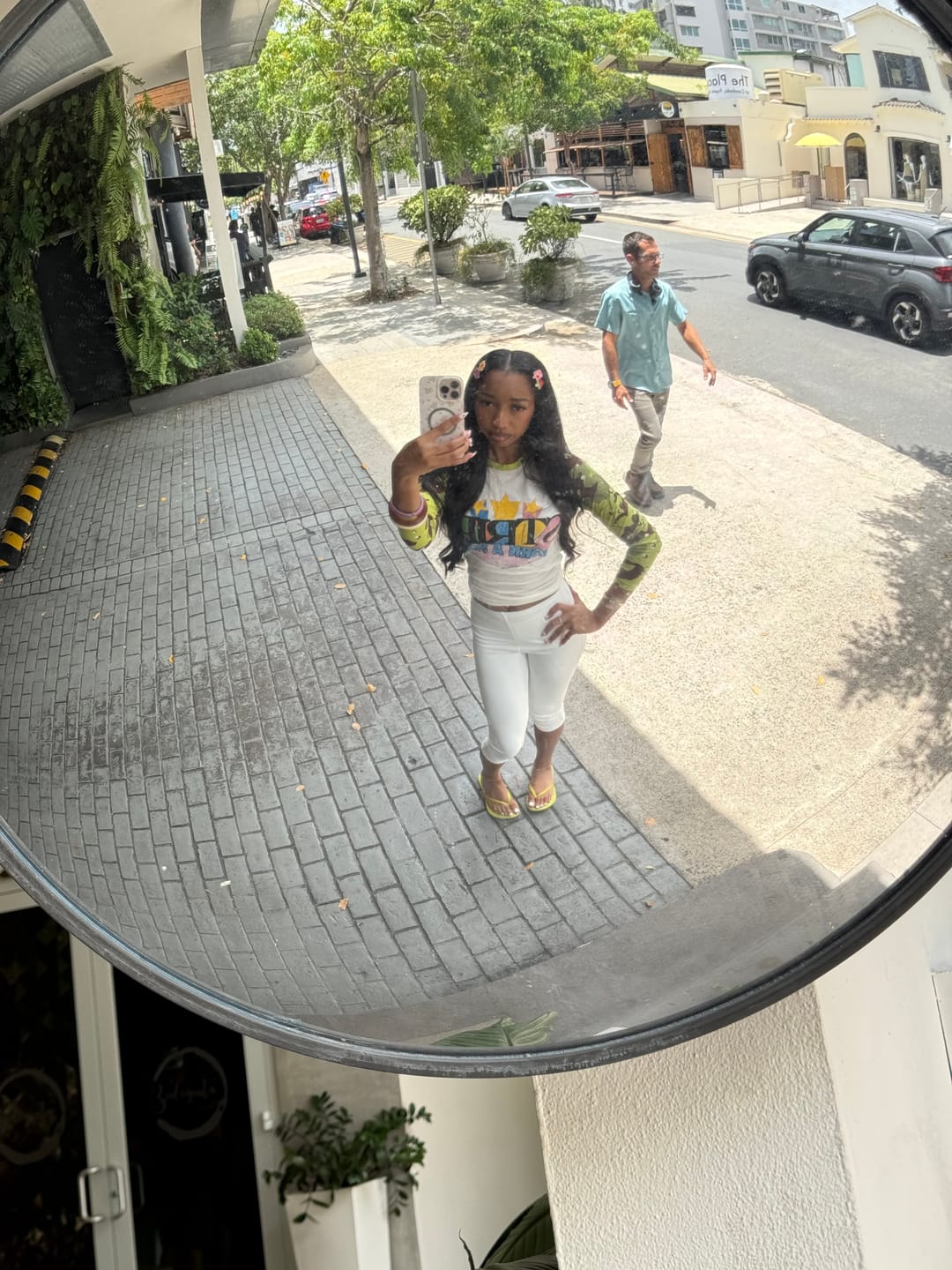 Customer photo review of BORN A STAR CAMO RAGLAN