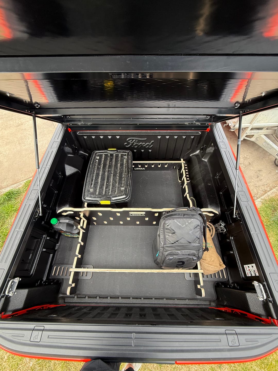 Customer photo review of Ute Tray Storage Divider - Toolbox & Drawer Alternative | LOKRA