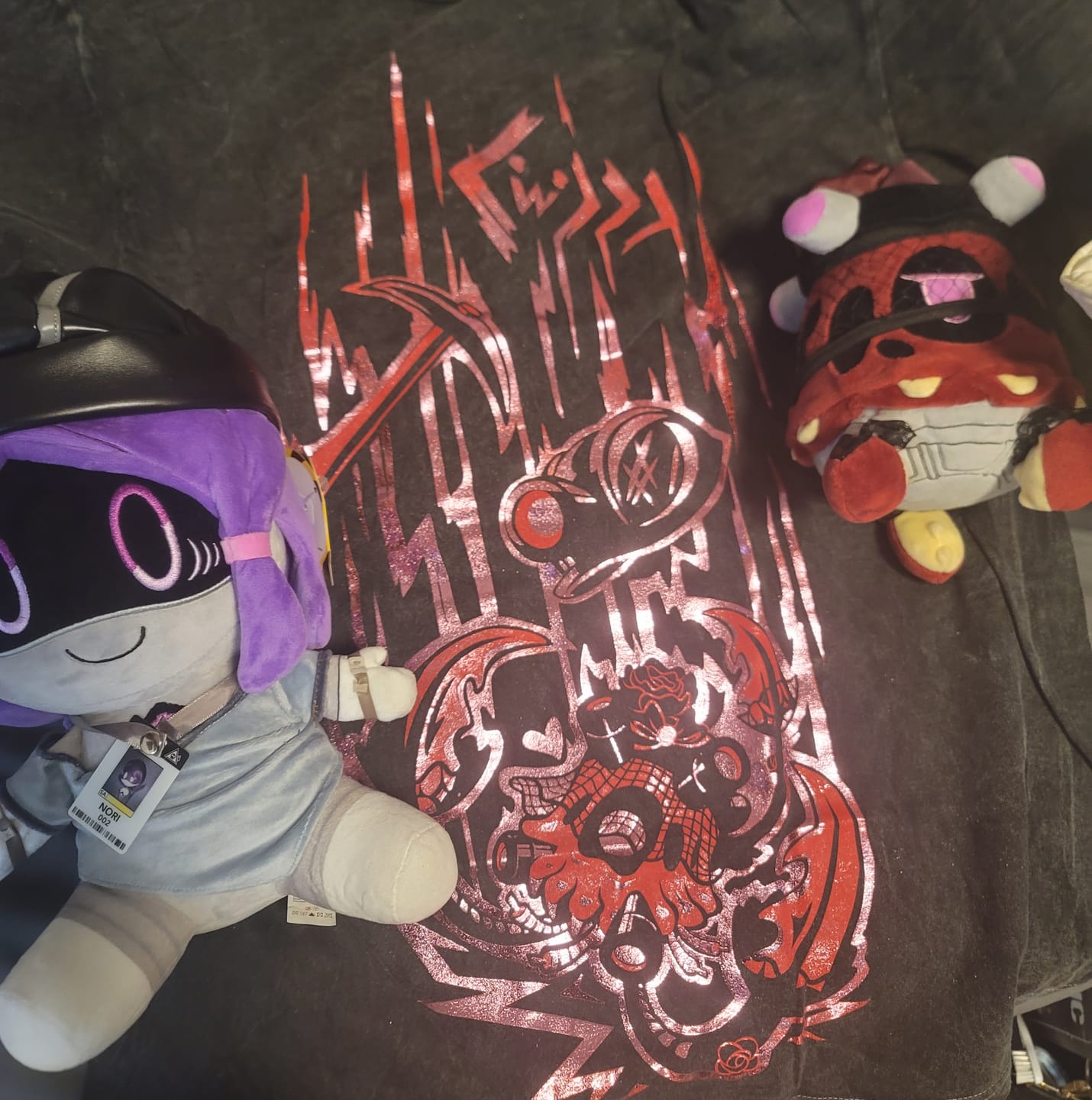 Customer photo review of Nori and Heart Plushes