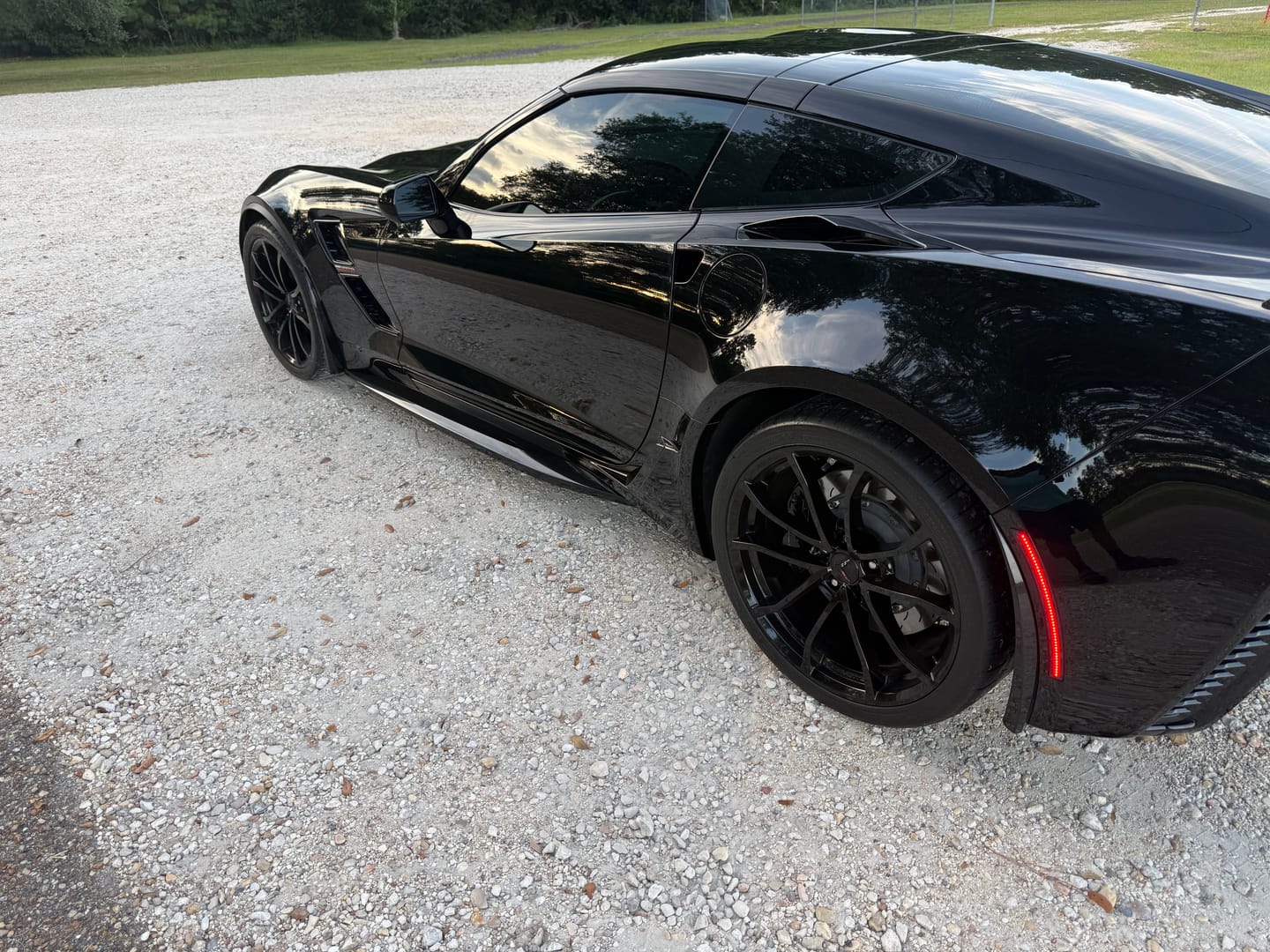 Customer photo review of Corvette C7 Extended Front & Rear Splash Guards