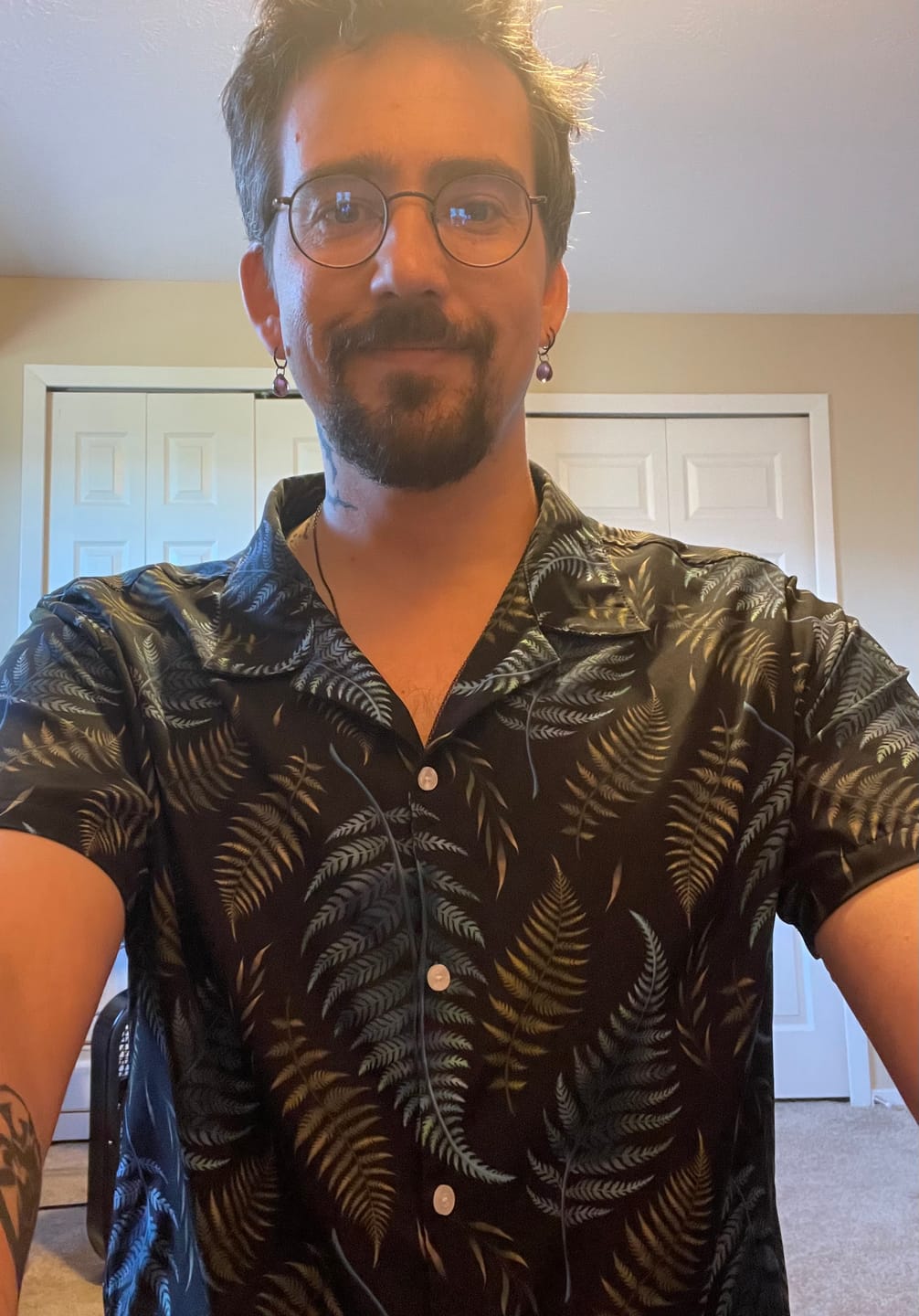 Customer photo review of Episodic Ferns Button Up Shirt