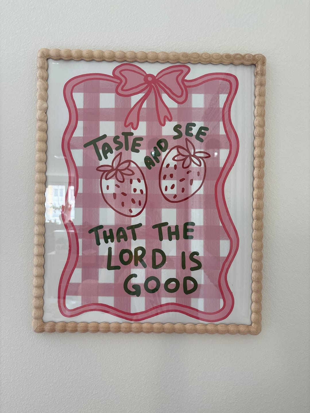 Customer photo review of Taste and See – Christian Wall Art