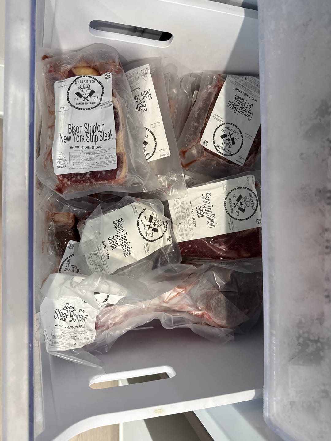 Customer photo review of New York Strip Steak Box