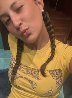 Customer photo review of Leopard Silhouette Baby Tee-568