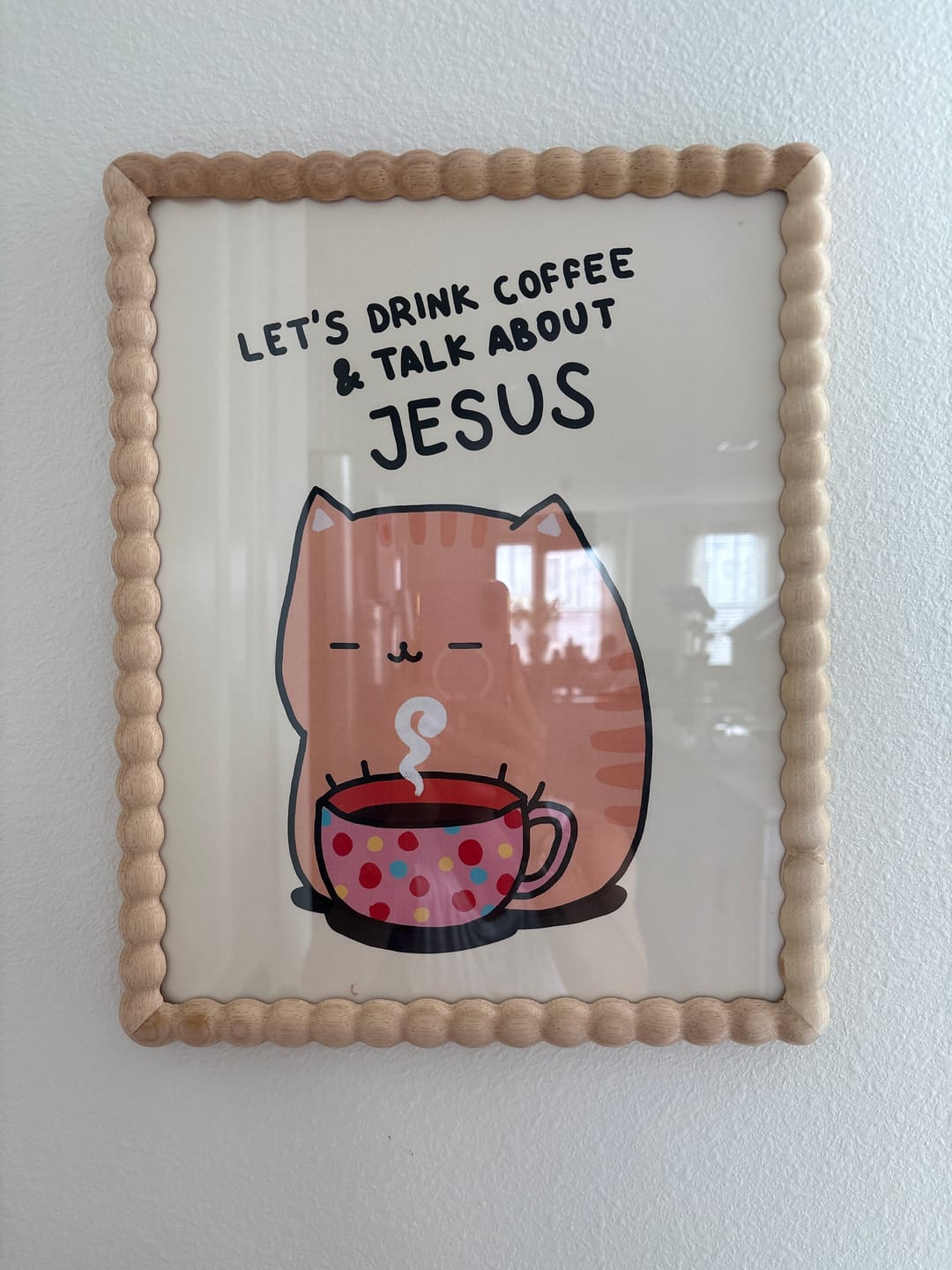 Customer photo review of Coffee and Jesus – Christian Wall Art