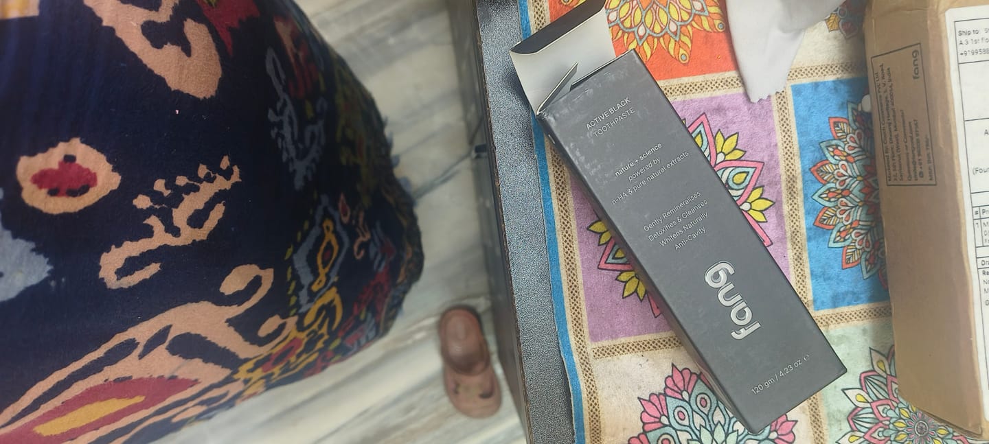 Customer photo review of whitening+enamel health nano hydroxyapatite premium toothpaste