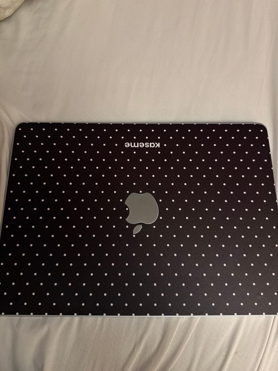 Customer photo review of Ditsy Brown MacBook Skin