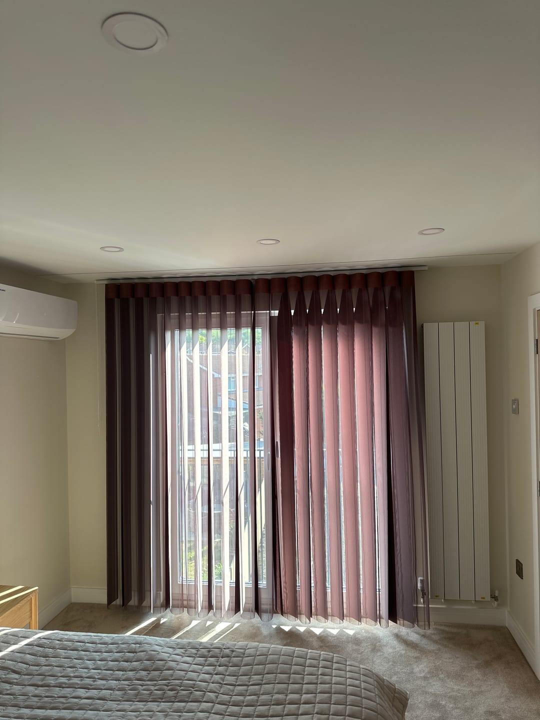 Customer photo review of Stripe Crocodile Day & Night Vertical Sheer 40cm