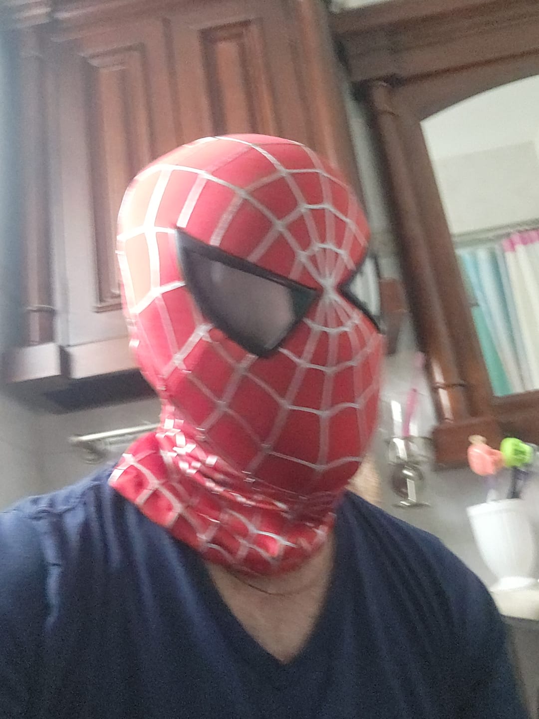 Customer photo review of [NEW] Spidey Gear™ - Tobey Maguire Mask