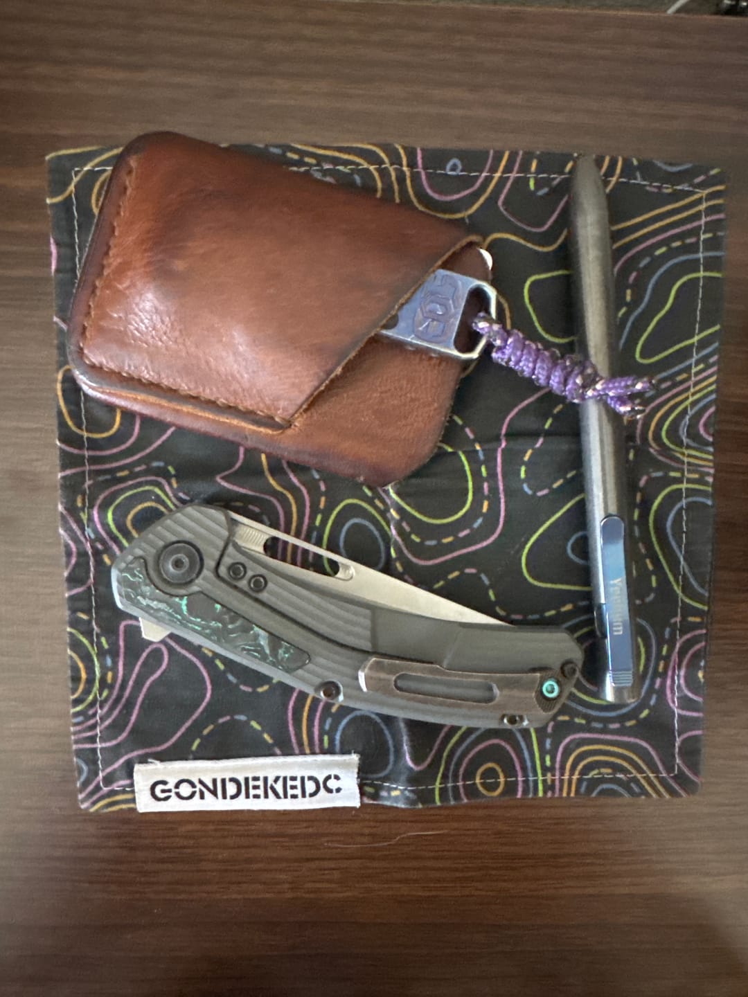 Customer photo review of GondekEDC 80s Camo Topo 2.0 Hamilton Hank 7x7 – Cotton & Microfiber Handkerchief – Made in USA