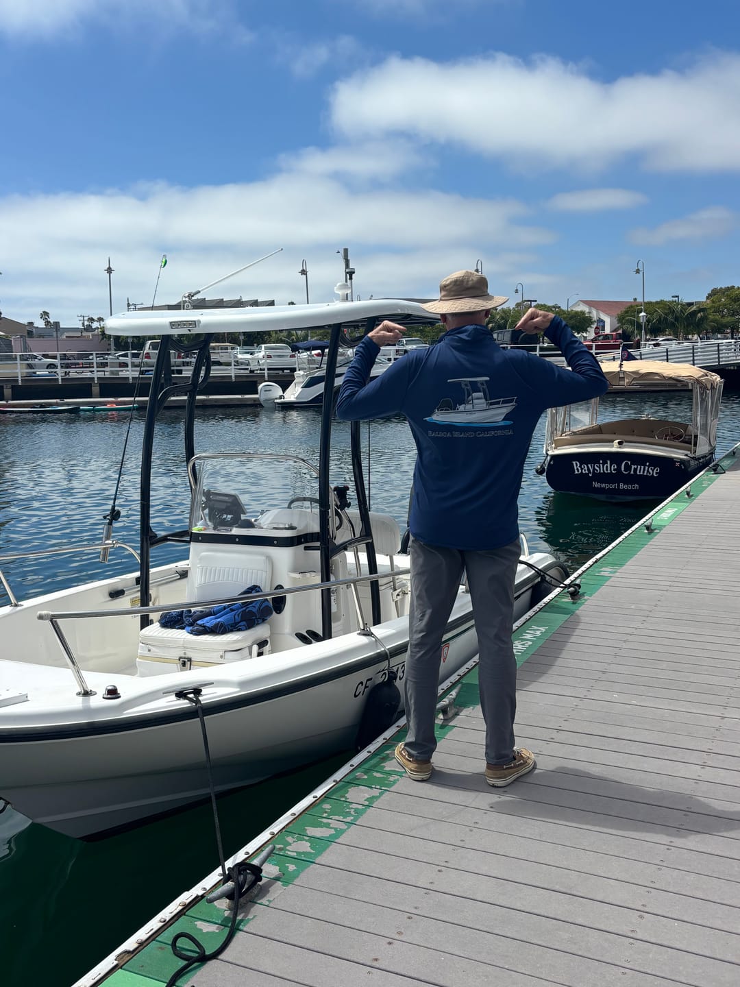 Customer photo review of Dri-Fit Custom Boat Shirts - Short Sleeve