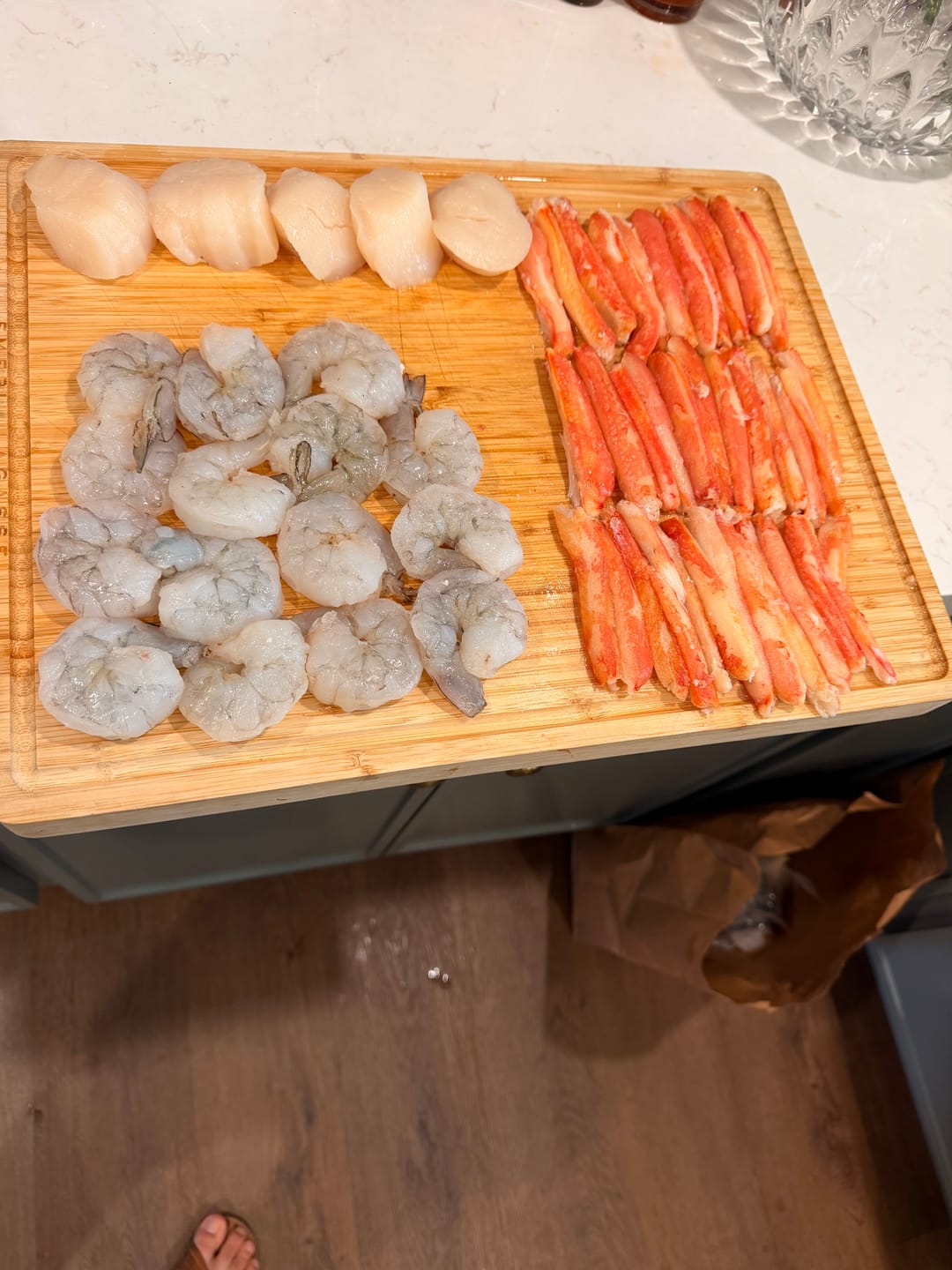 Customer photo review of Wild Arctic Snow Crab Leg Merus Meat - No Shell (16oz pack)