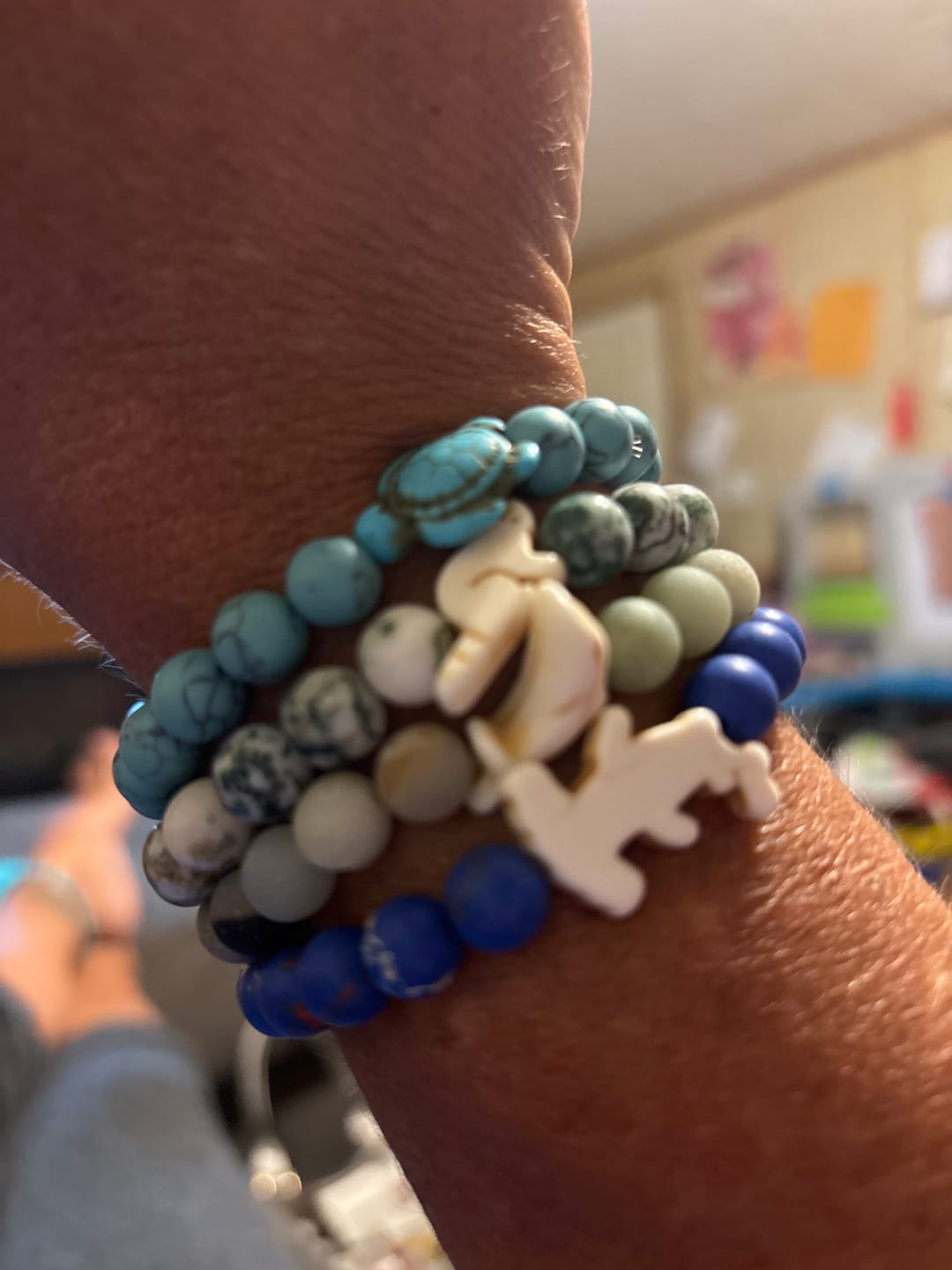 Customer photo review of The Shark Week Bracelet